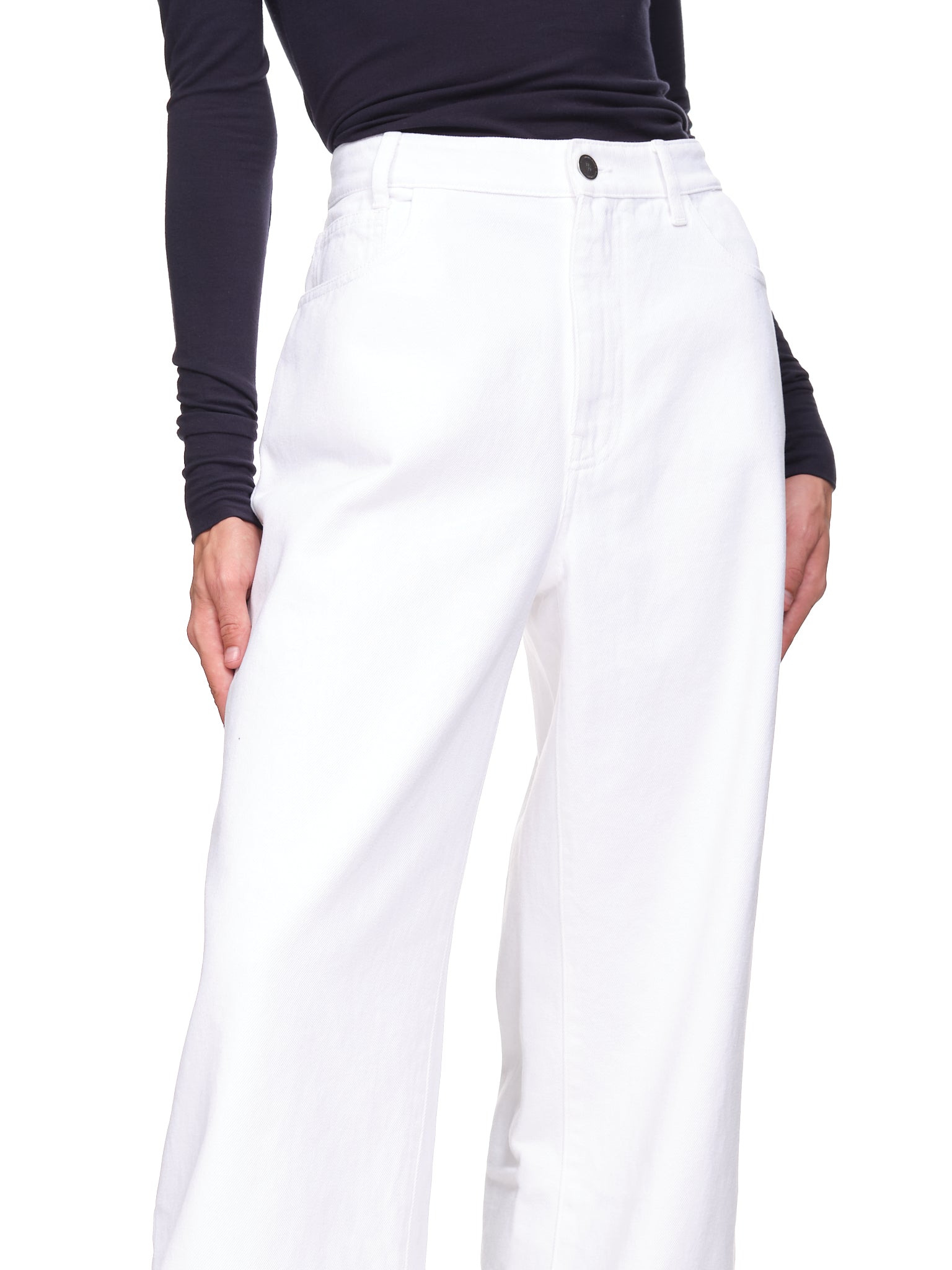 High Waist Wide Leg Jeans - 4