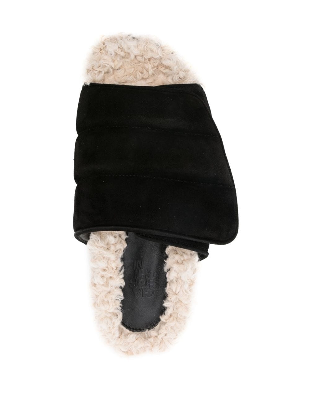 faux-shearling slides - 4