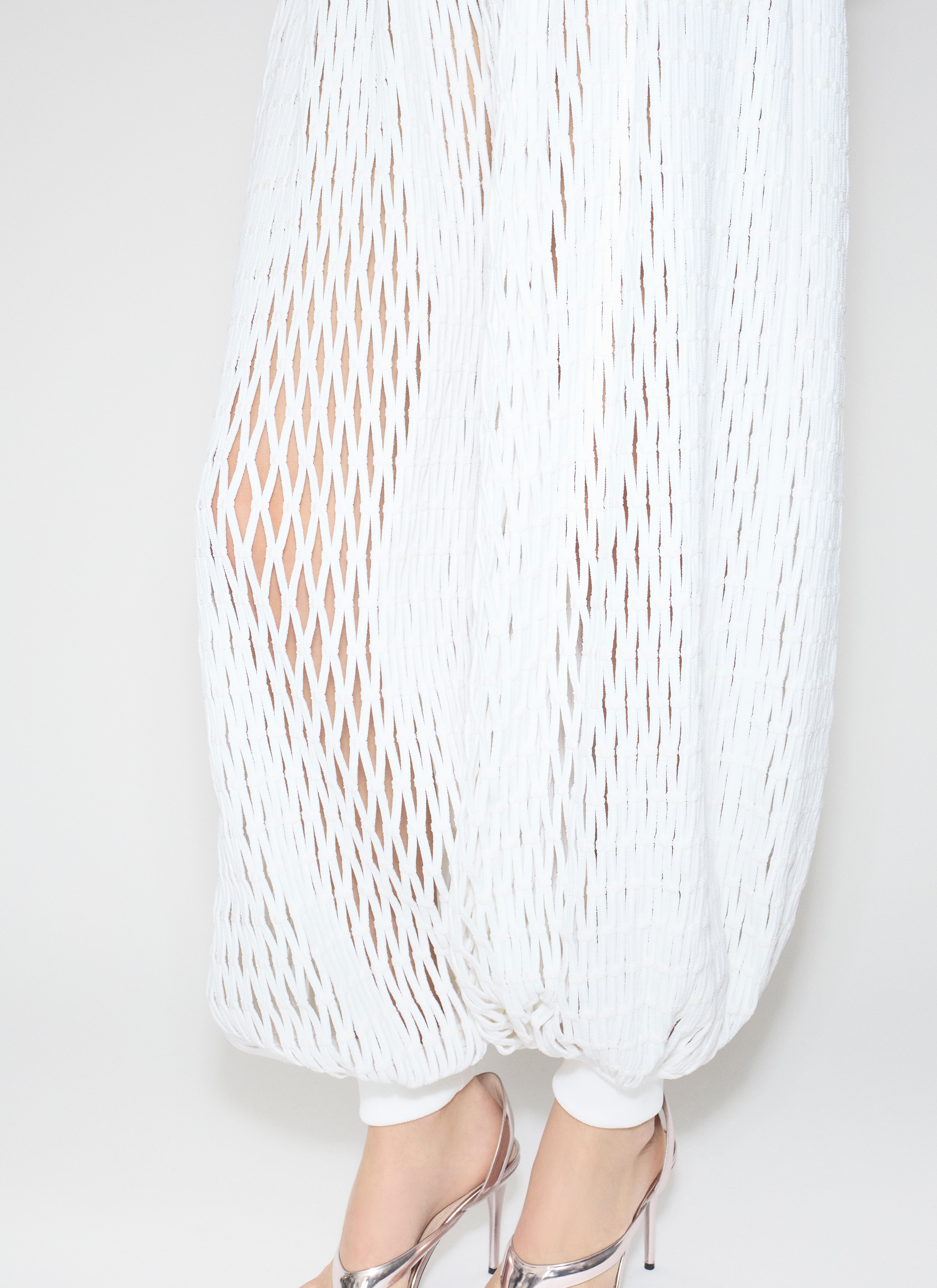 MACRAMÉ KNIT BALLOON PANTS - 5