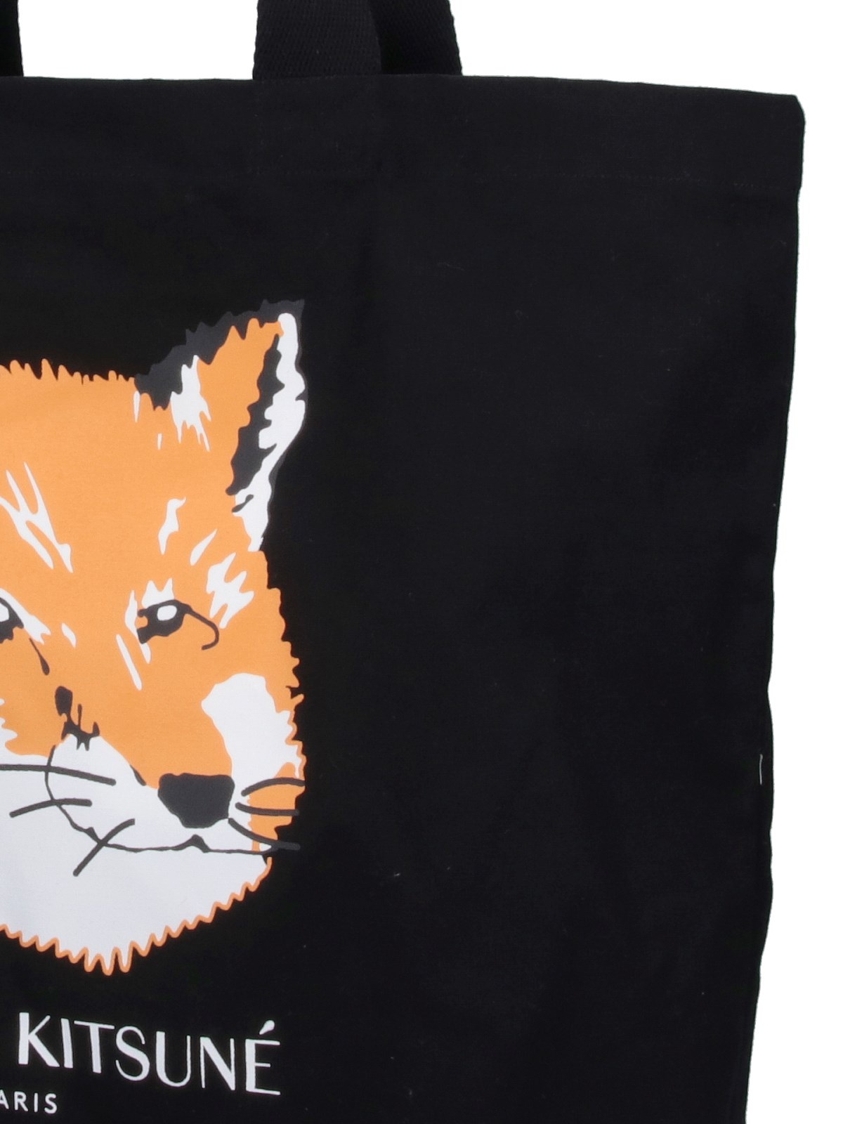 Maison Kitsuné 'FOX HEAD' TOTE BAG | sugar | REVERSIBLE