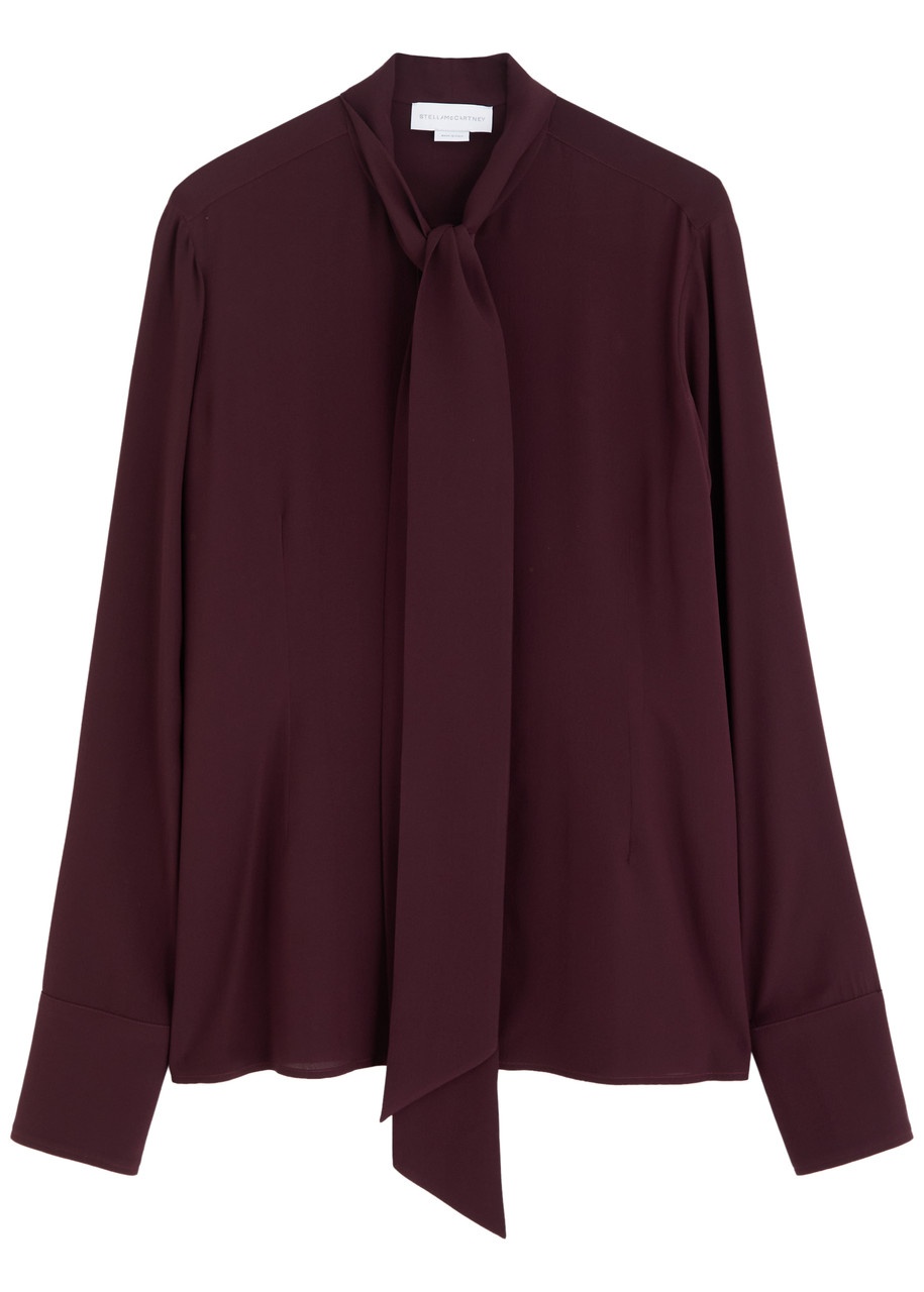 Stella Mccartney Tie Silk-chiffon Shirt - 1