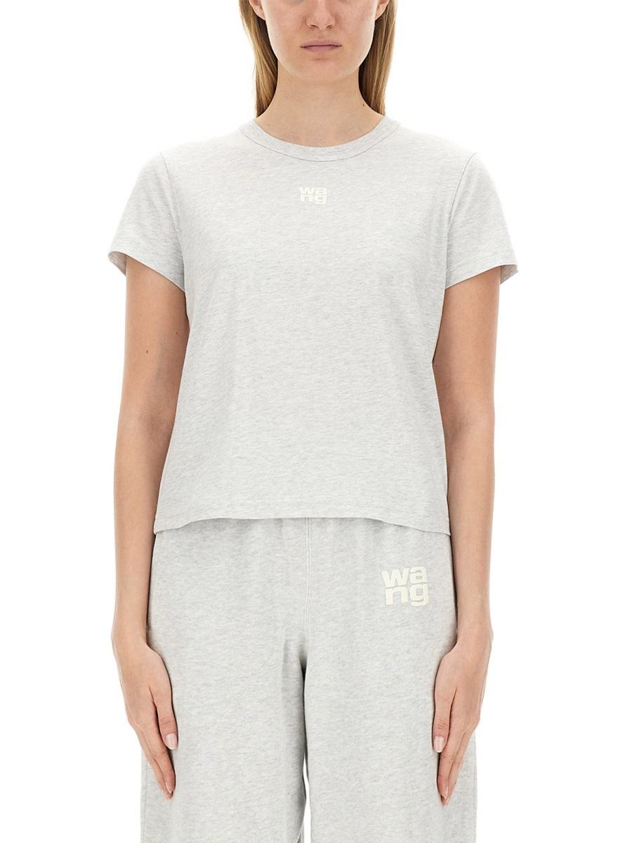 T By Alexander Wang T BY ALEXANDER WANG ESSENTIAL SHRUNK T-SHIRT - 1