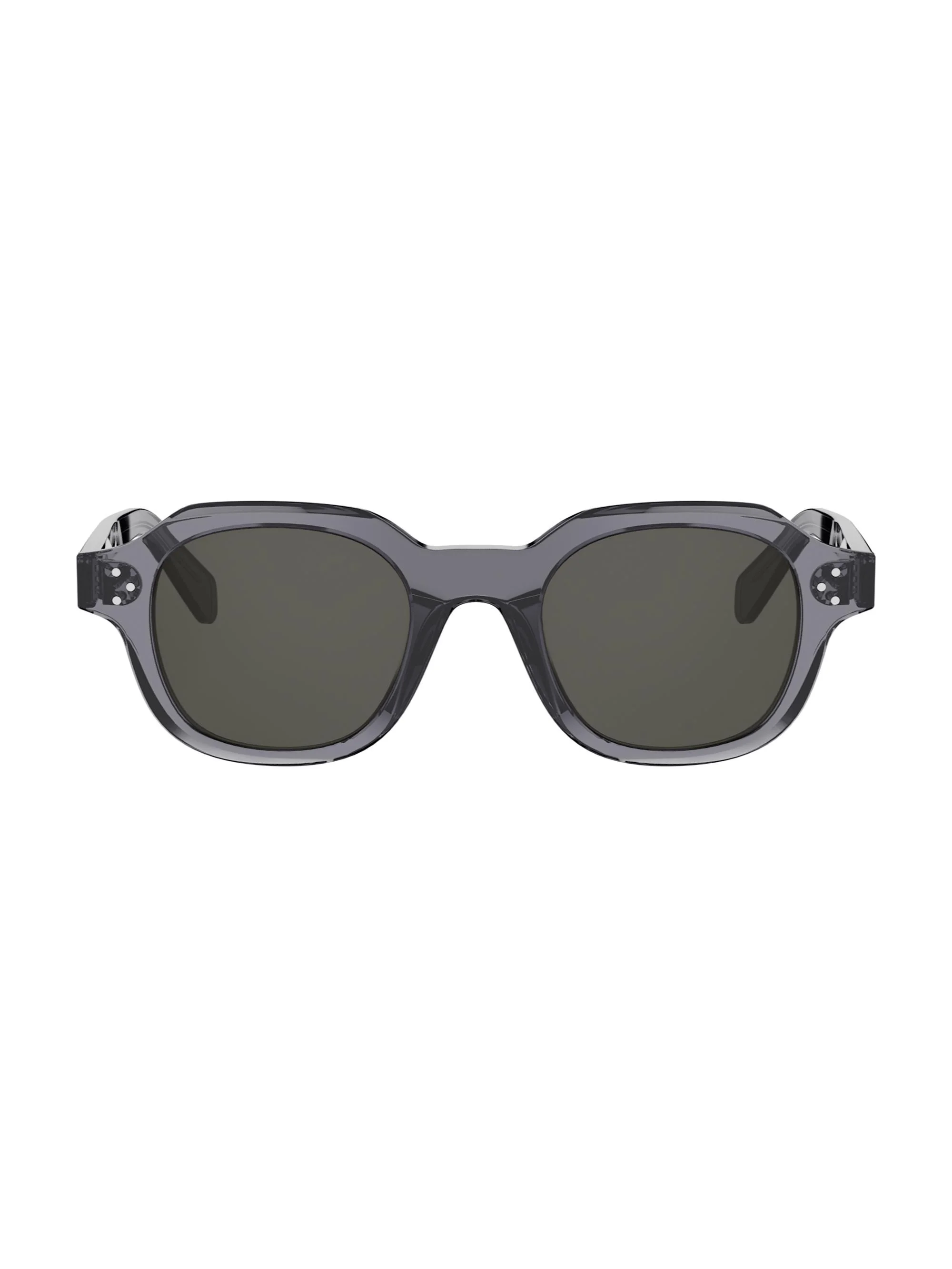 Men's Celine 3 Dots HD 48MM Square Sunglasses - Grey And Smoke - 1