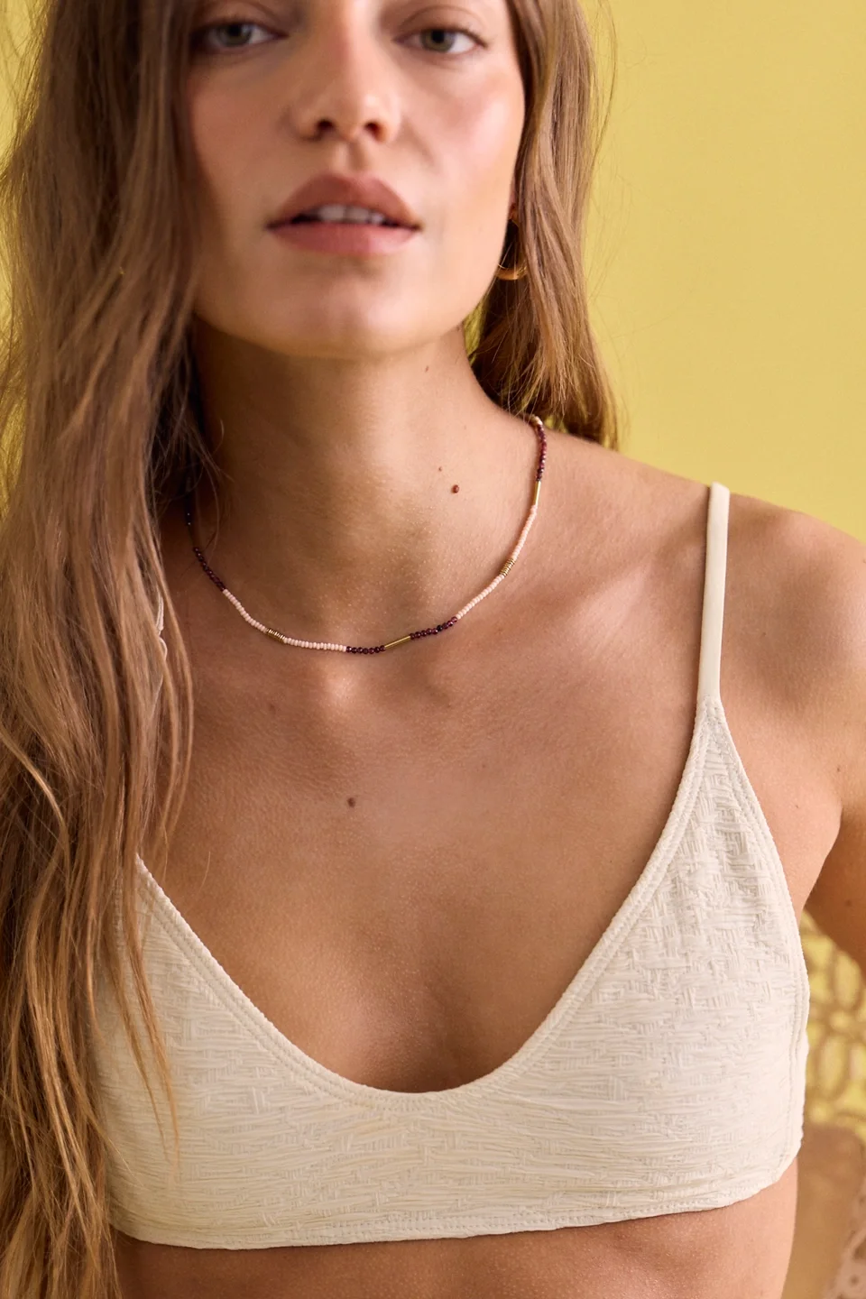 Muse Semi-Precious Short Beaded Necklace - 1