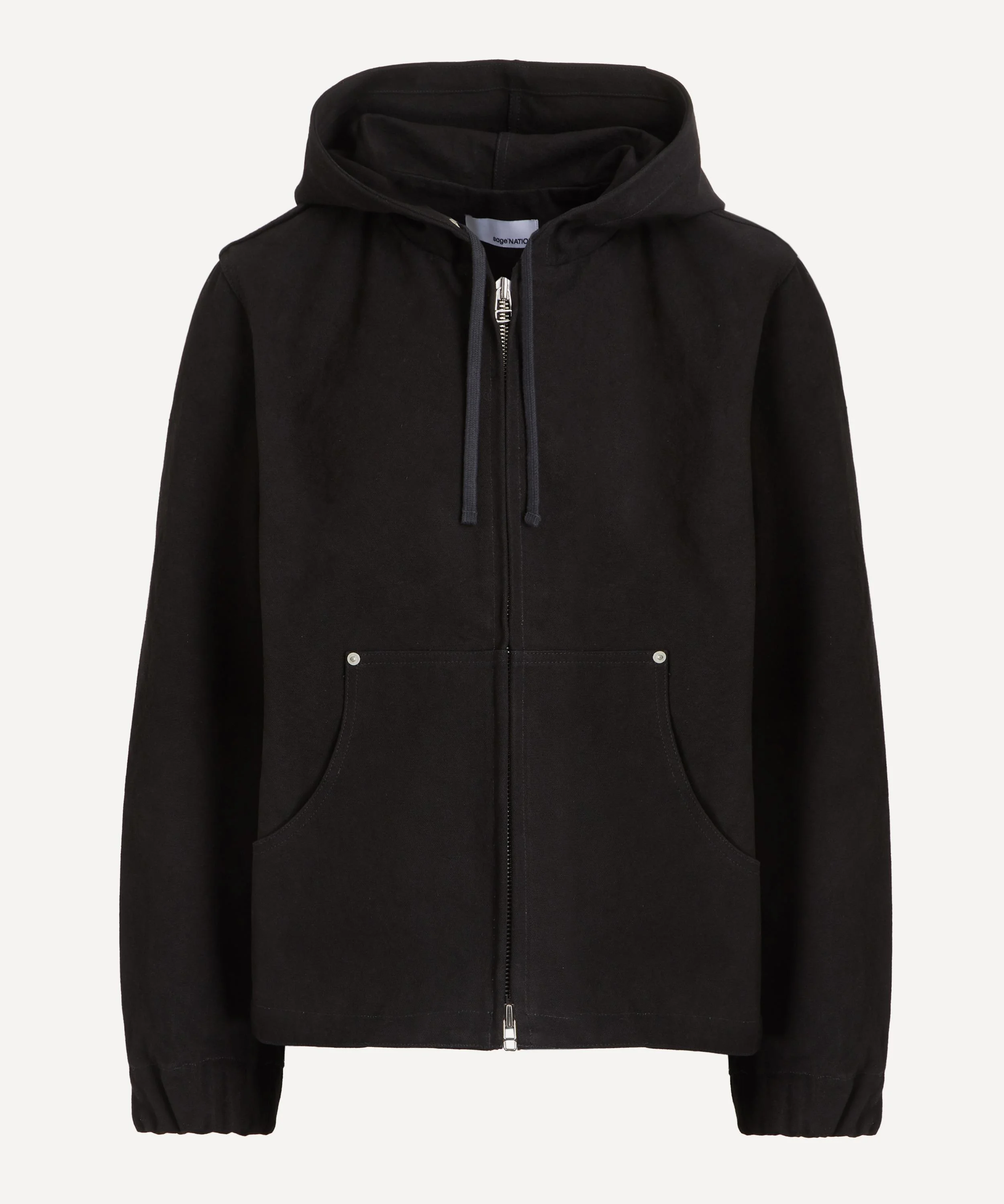 Hoodie Jacket in Black - 1