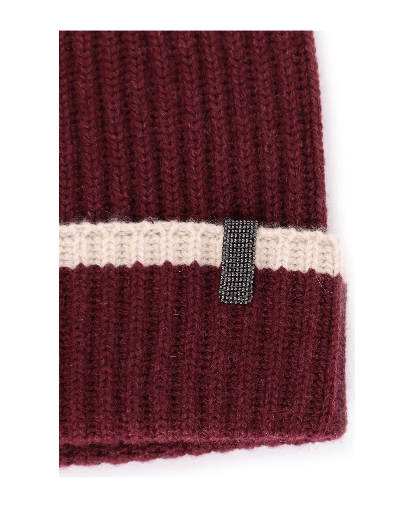 Cashmere Hat With Monili Detail - 3