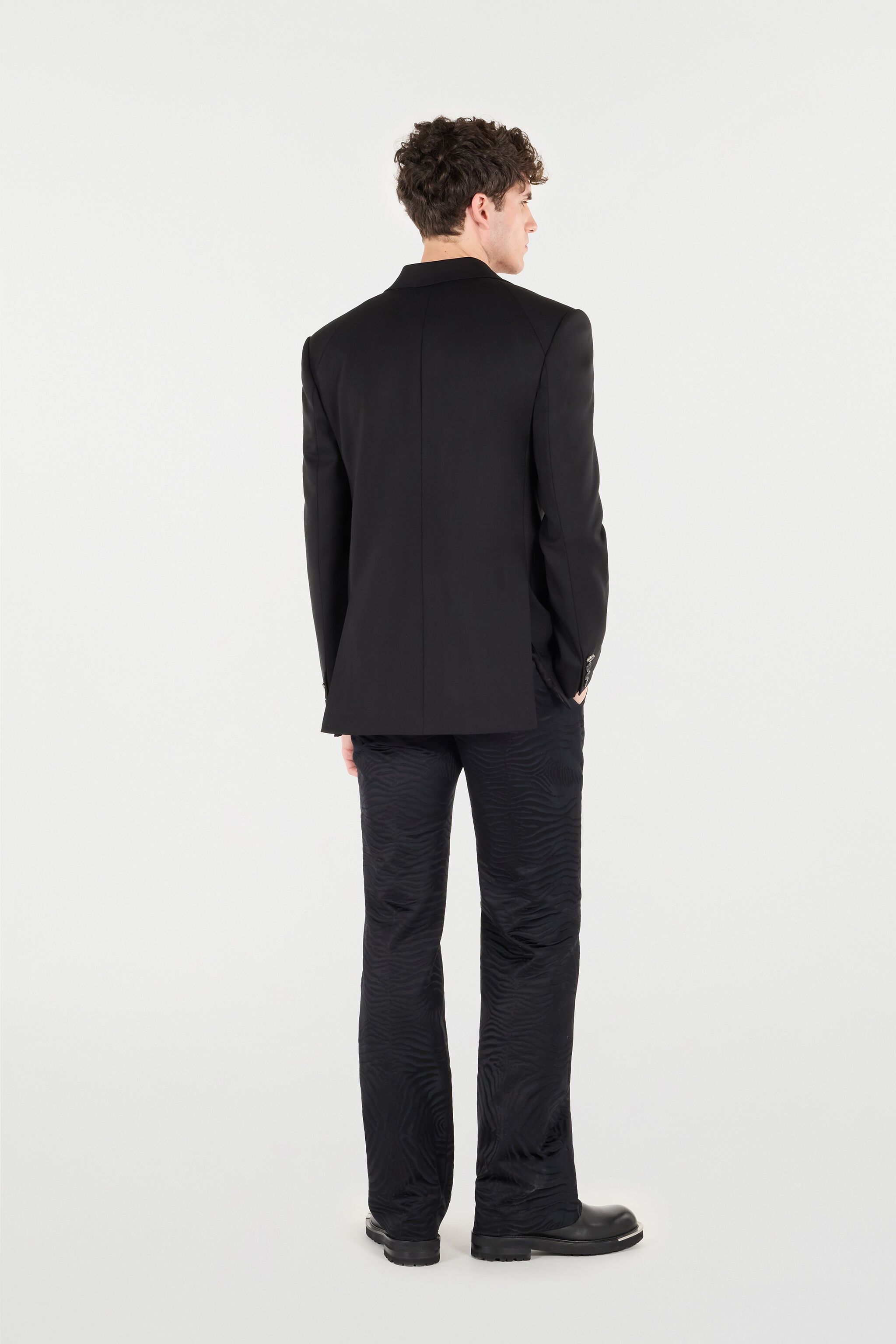 Double-Breasted Wool-Blend Blazer - 4
