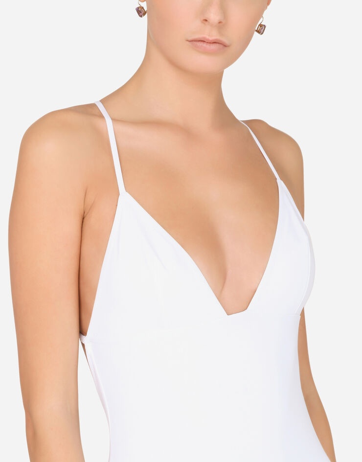 One-piece swimsuit with plunging neckline - 4