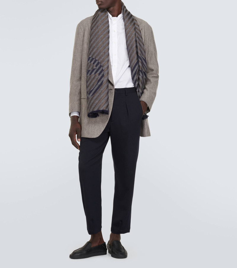 GIORGIO ARMANI Wool straight pants outlook