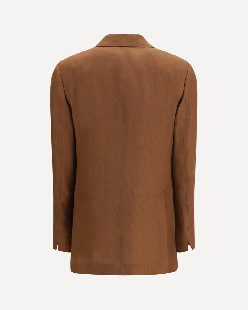 LARDINI Double-breasted linen Blazer outlook