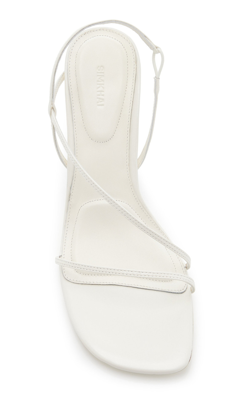 SIMKHAI Shadow Leather Sandals white outlook