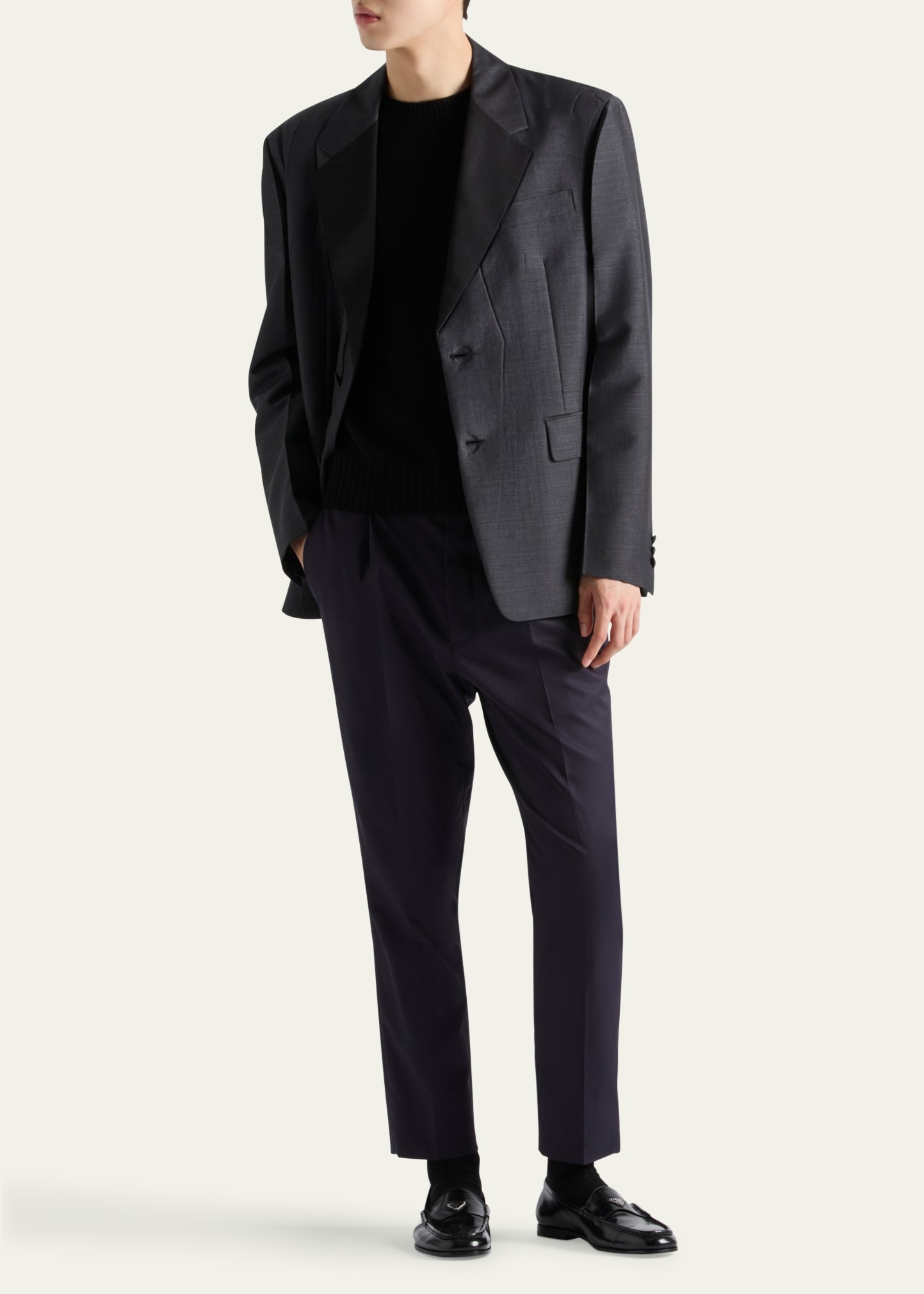 Men's Pleated Twill Pants - 2