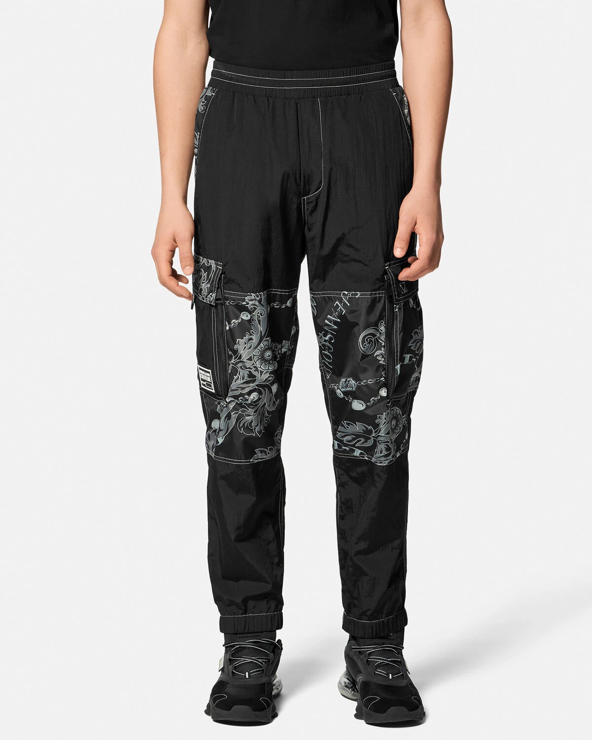 Chain Couture Cargo Pants - 3