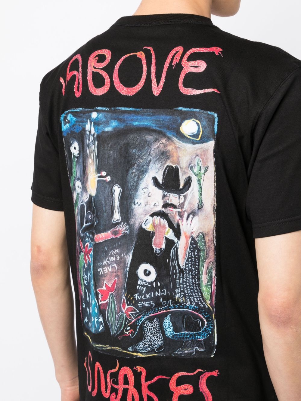 "Above Snakes" cotton T-shirt - 5