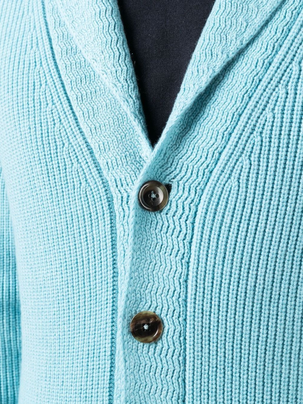 shawl-collar cashmere cardigan - 5