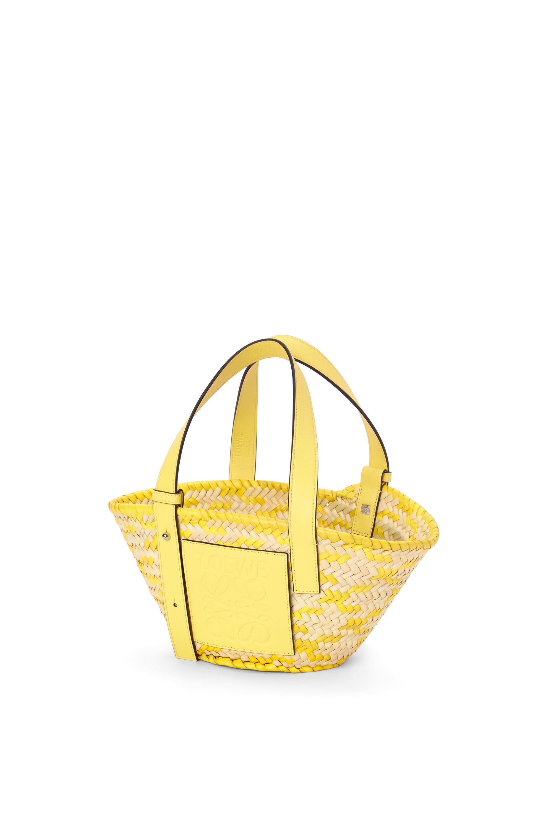 Small Basket bag in palm leaf and calfskin - 3