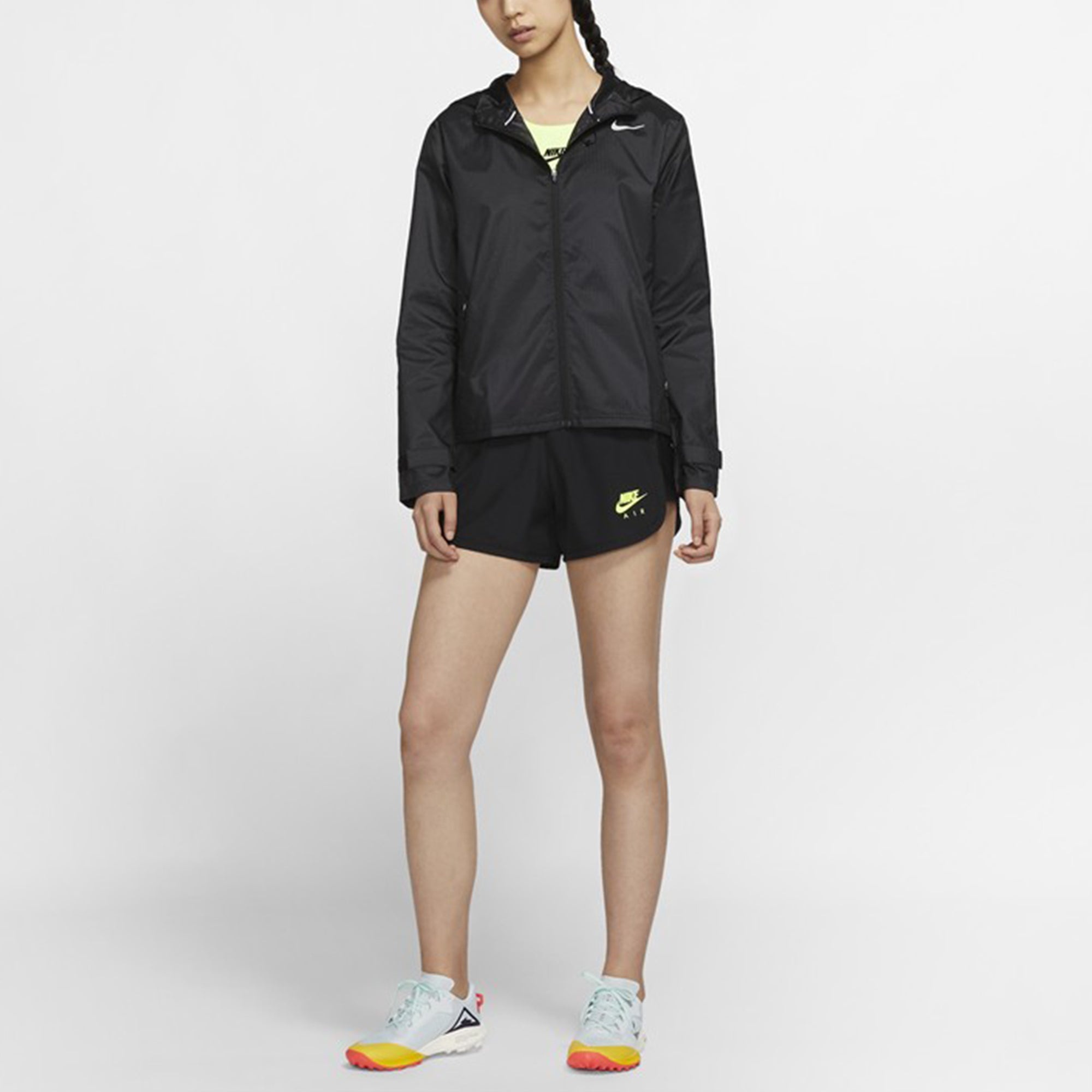 (WMNS) Nike Jacket Running Sports Hooded Jacket Black CU3218-010 - 3