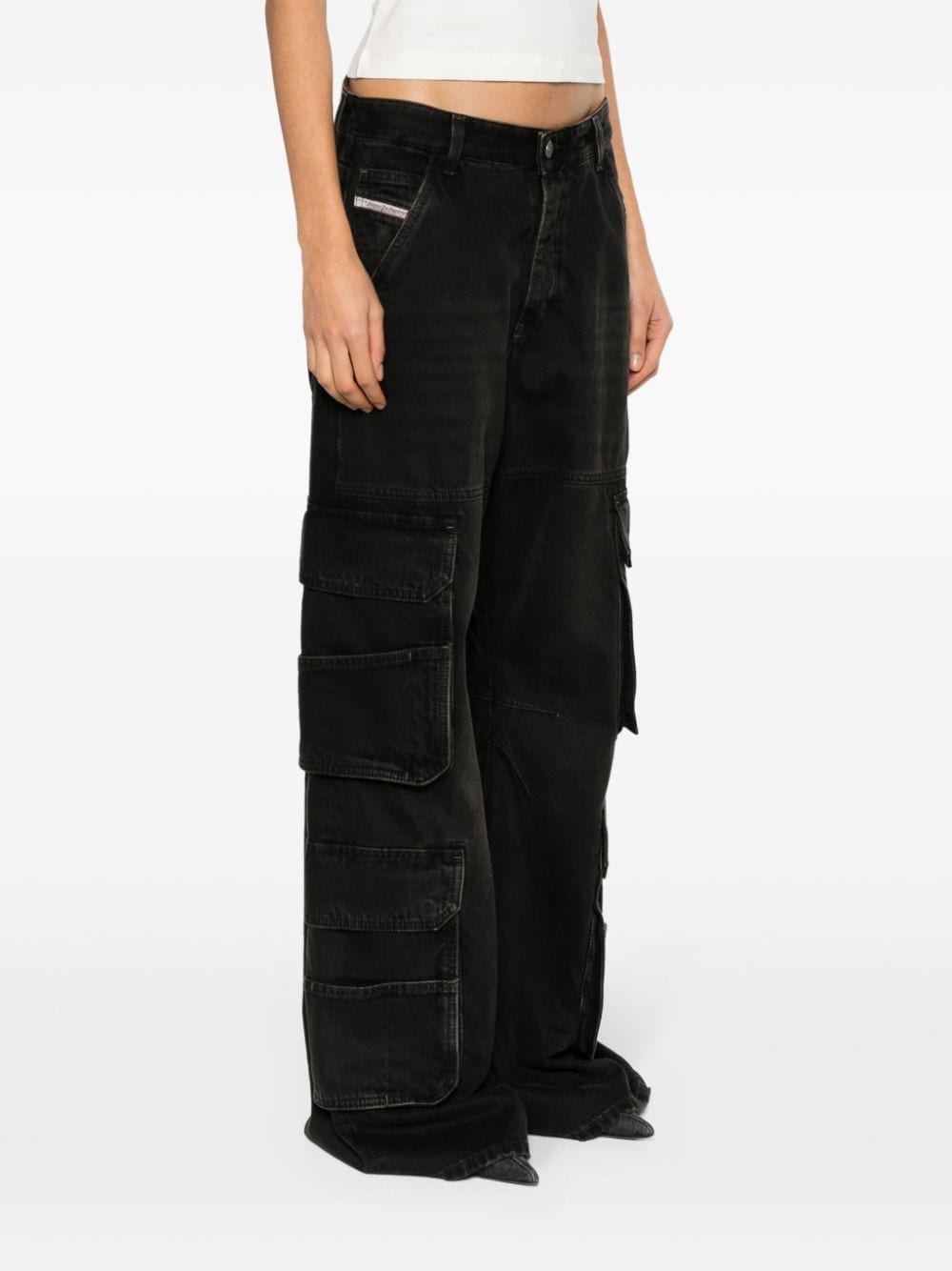 1996 D-Sire wide-leg cargo jeans - 3