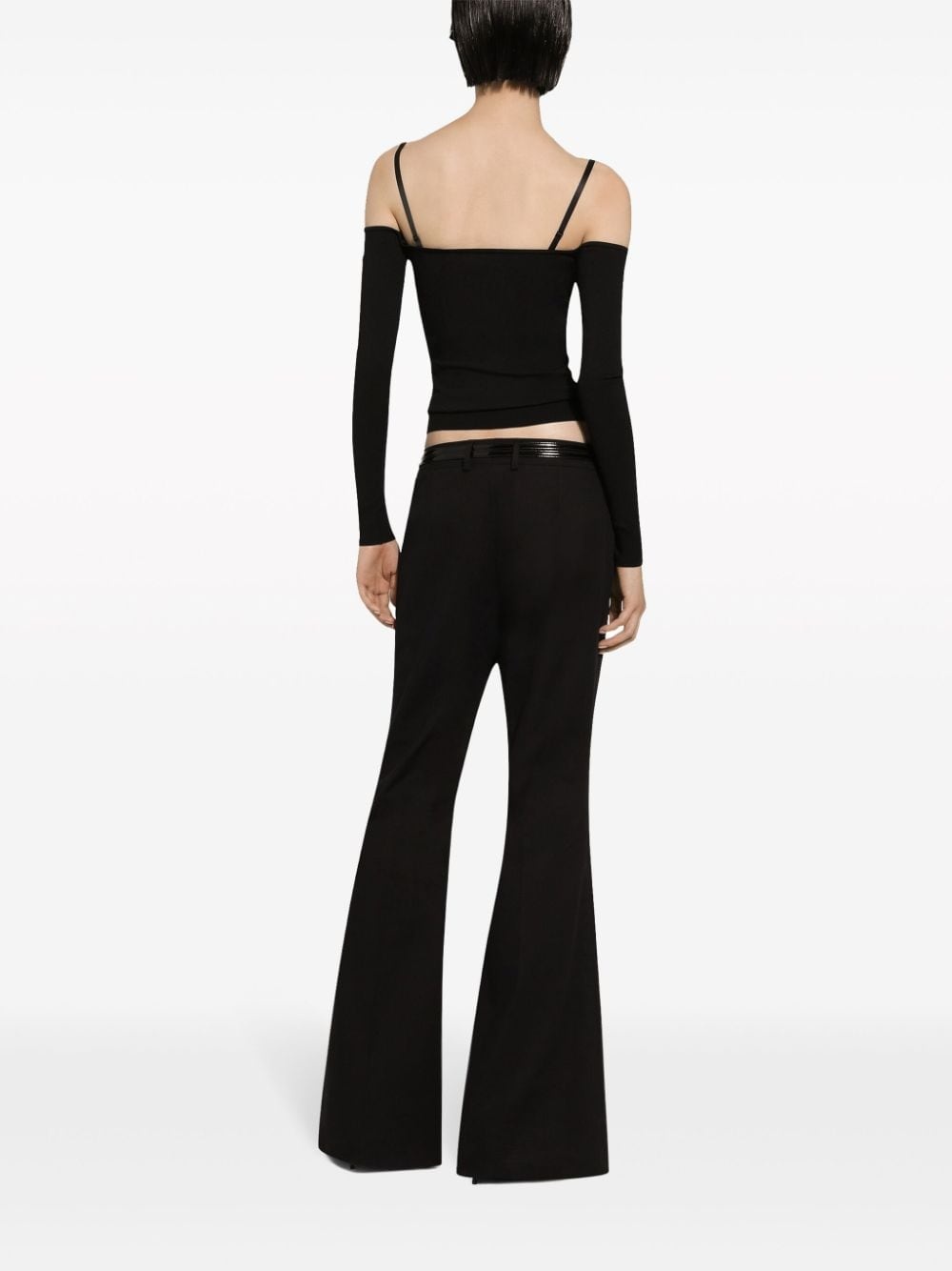 logo-plaque off-shoulder top - 4