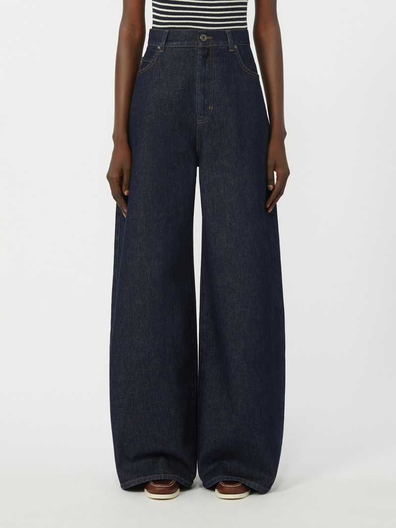 TABELLA Cotton denim wide-leg jeans - NAVY 3