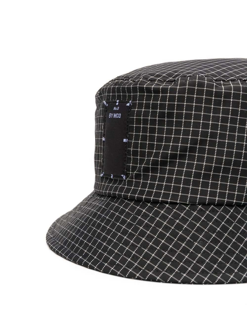 check-print bucket hat - 2