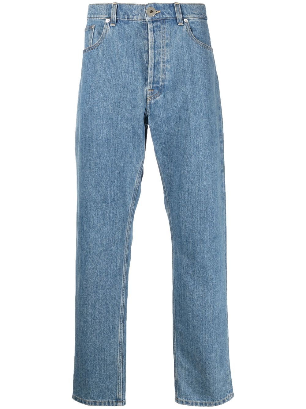 light-wash straight-leg jeans - 1