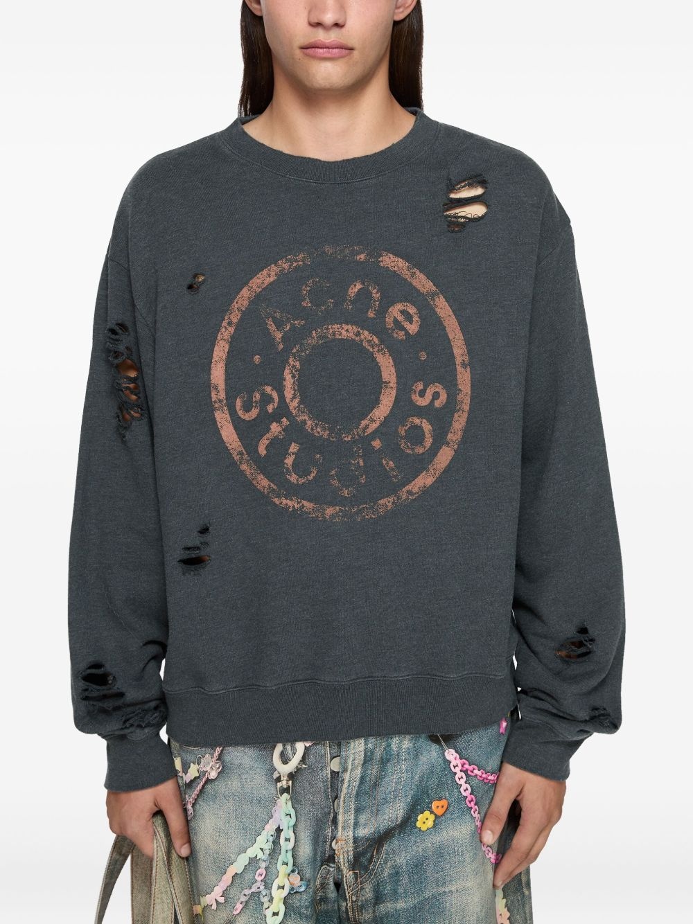 logo-print sweatshirt - 3