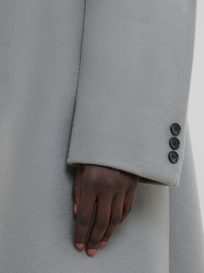 GRAY WOOL OVERSIZED COAT 5