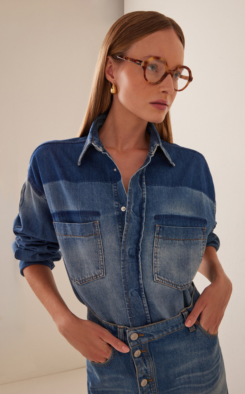 Loewe Round-Frame Acetate Glasses neutral outlook