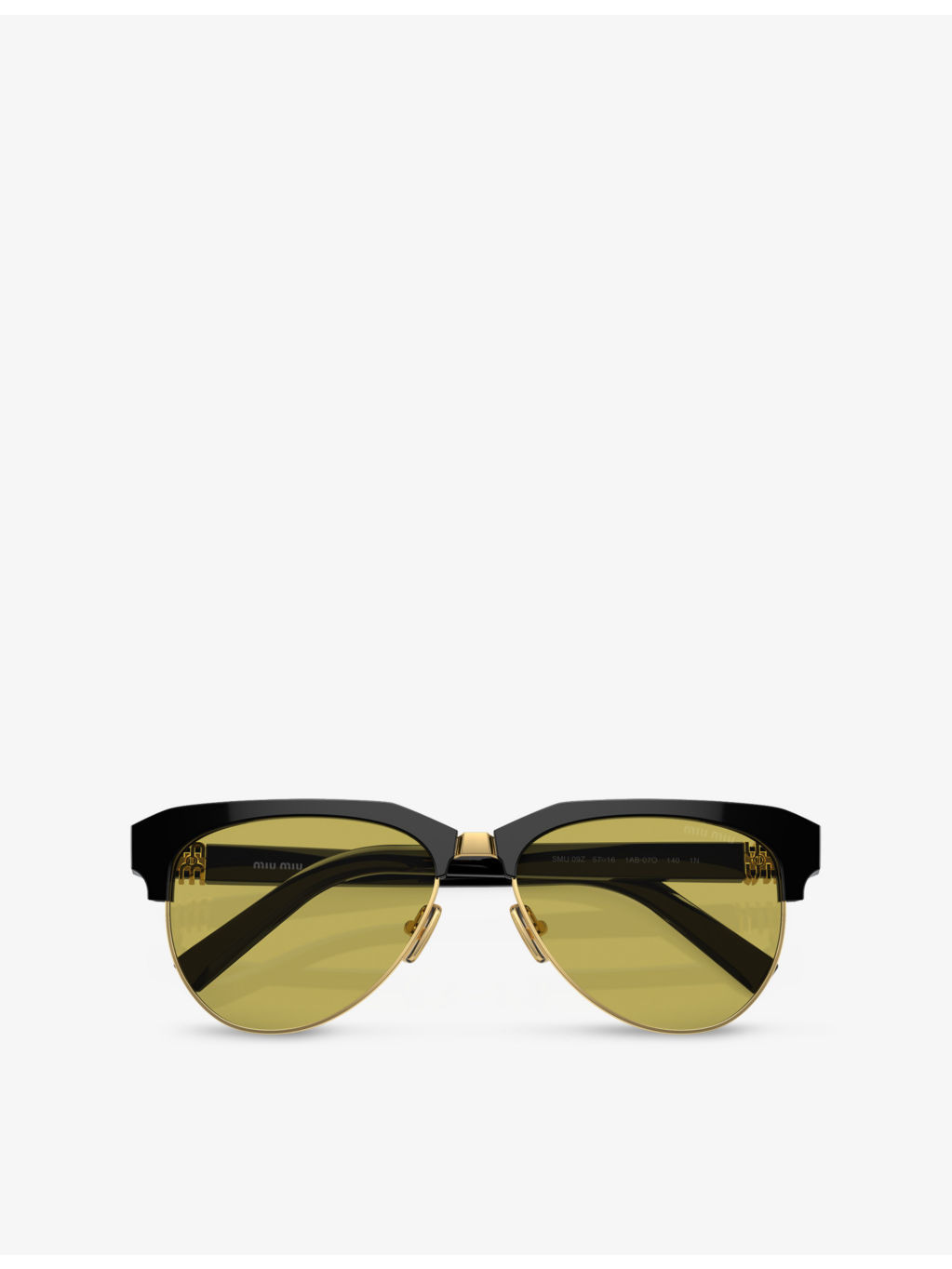 MU 09ZS pilot-frame acetate sunglasses - 5