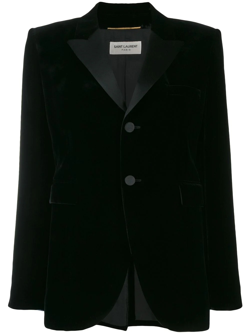 velvet tailored blazer - 1