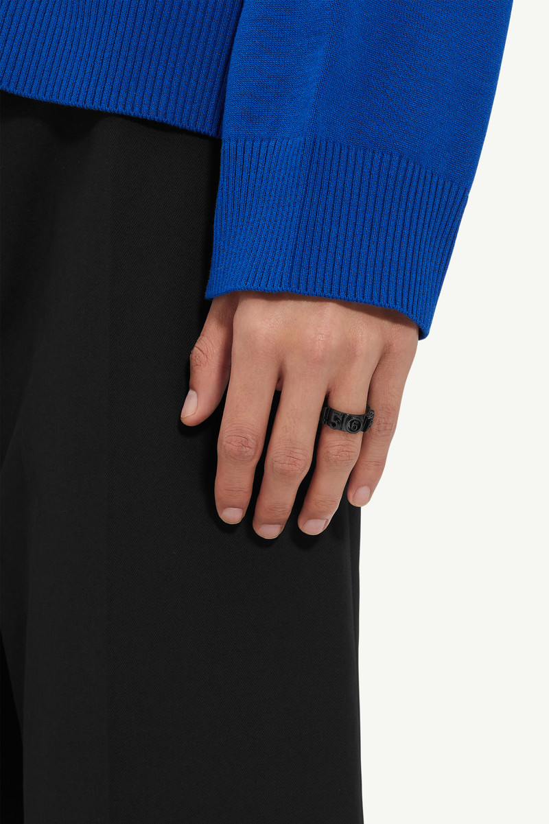 Numeric Signature Embossed Ring 4