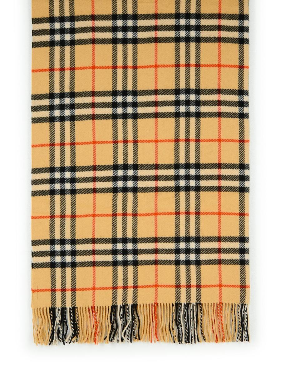 Burberry 'Check' Beige Cashmere Blend Blanket - 1