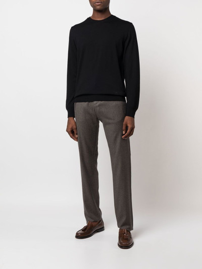 Canali drawstring straight-leg trousers outlook