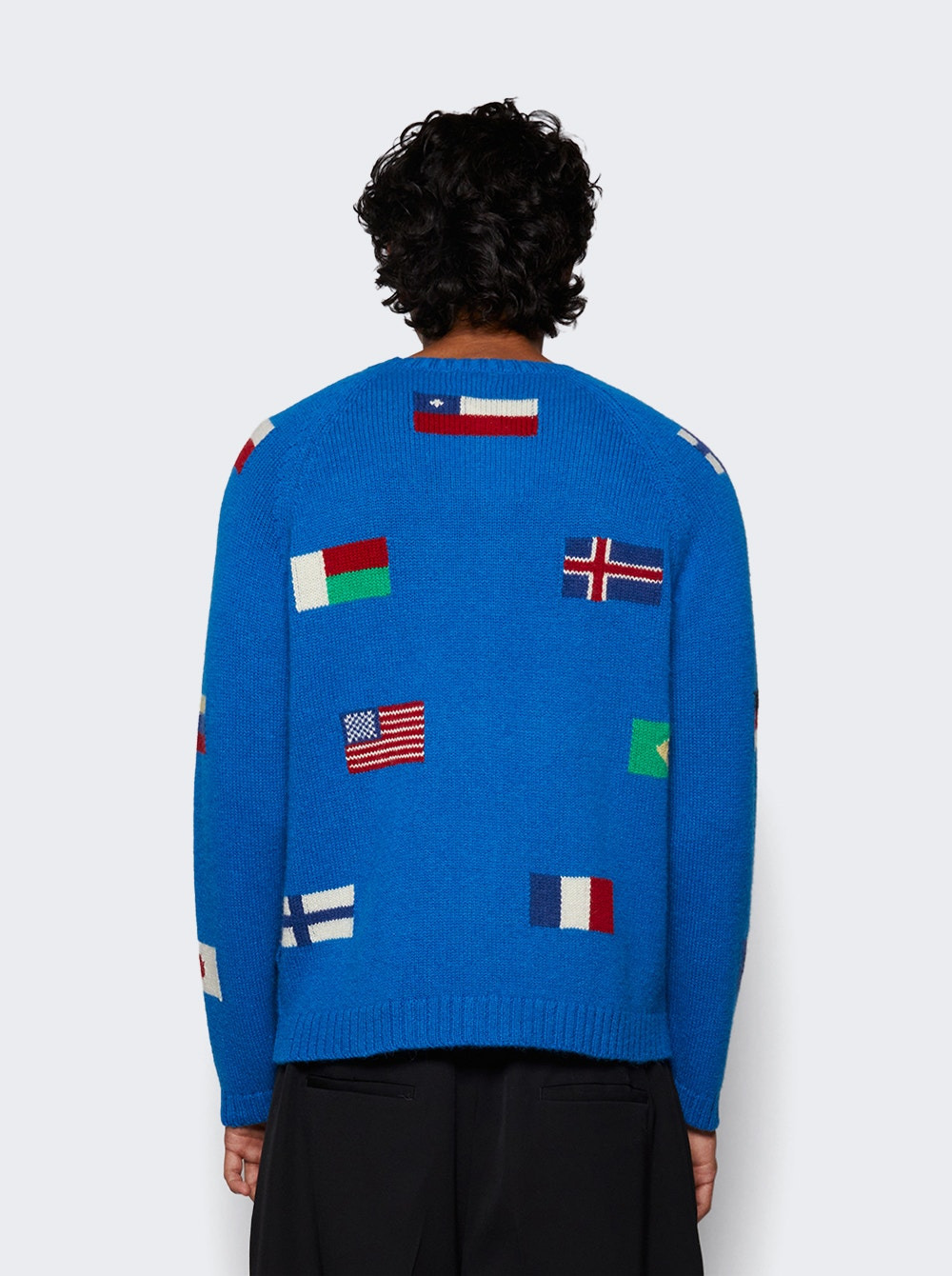 Round The World Cardigan Blue - 5