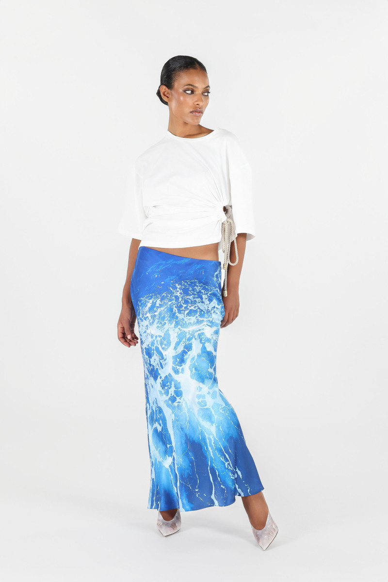 Roberto Cavalli Stretto di Messina Print Skirt outlook