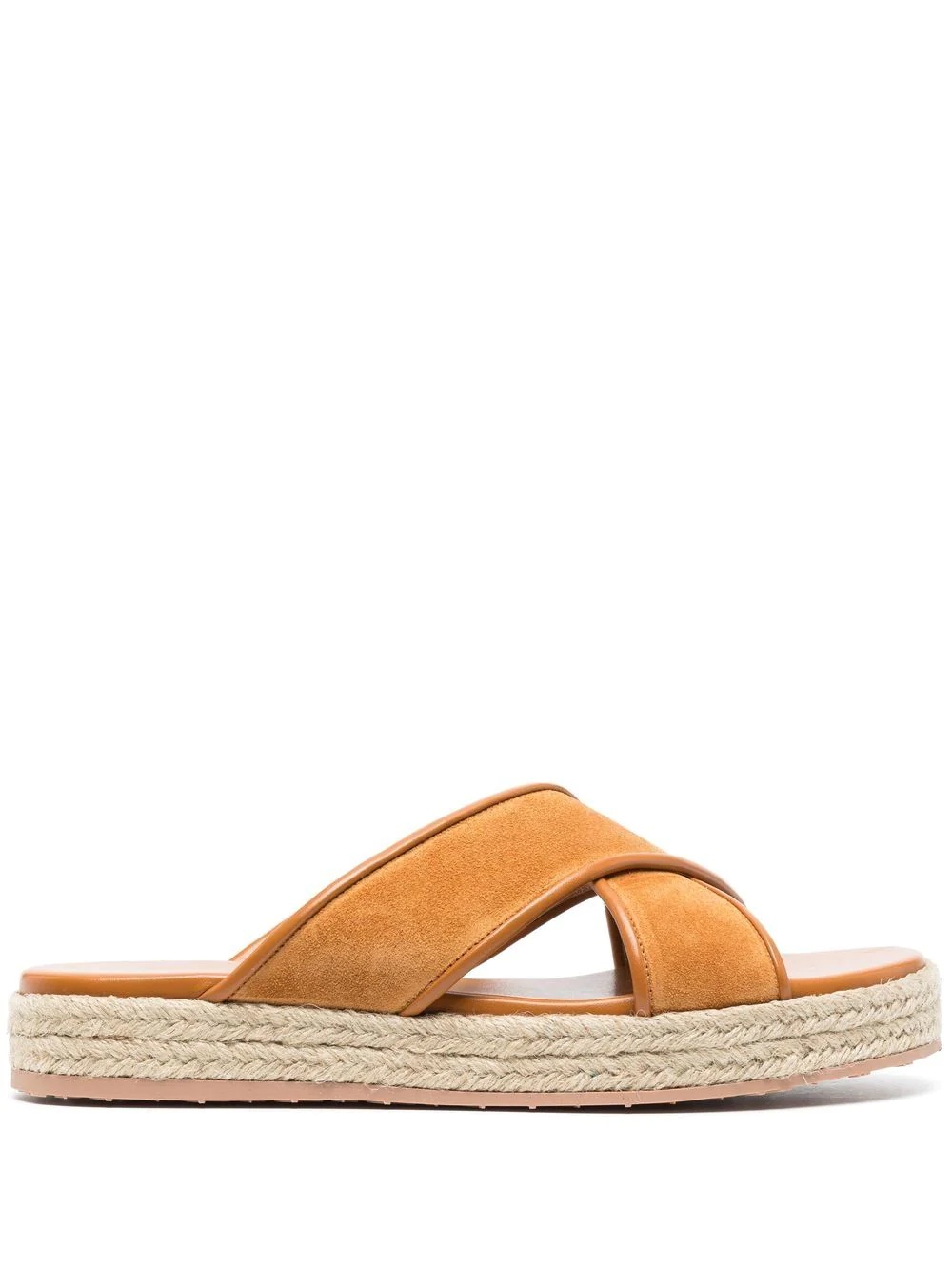 suede flatform sandals - 1