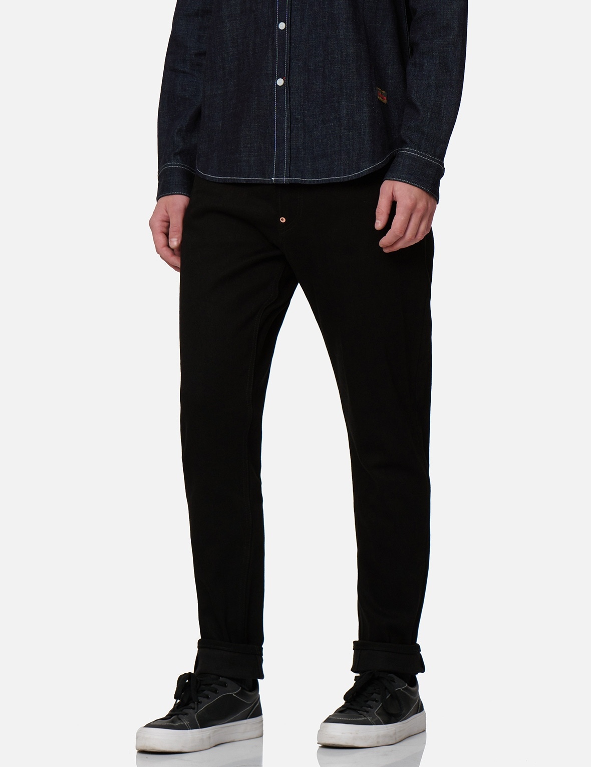 DAICOCK PRINT WITH KAMON EMBROIDERY CARROT-FIT JEANS #2017 - 8