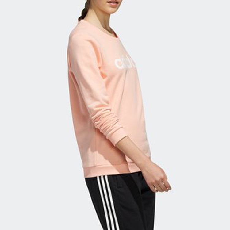 (WMNS) adidas neo CE Sweatshirt Pink/White EI4696 - 3