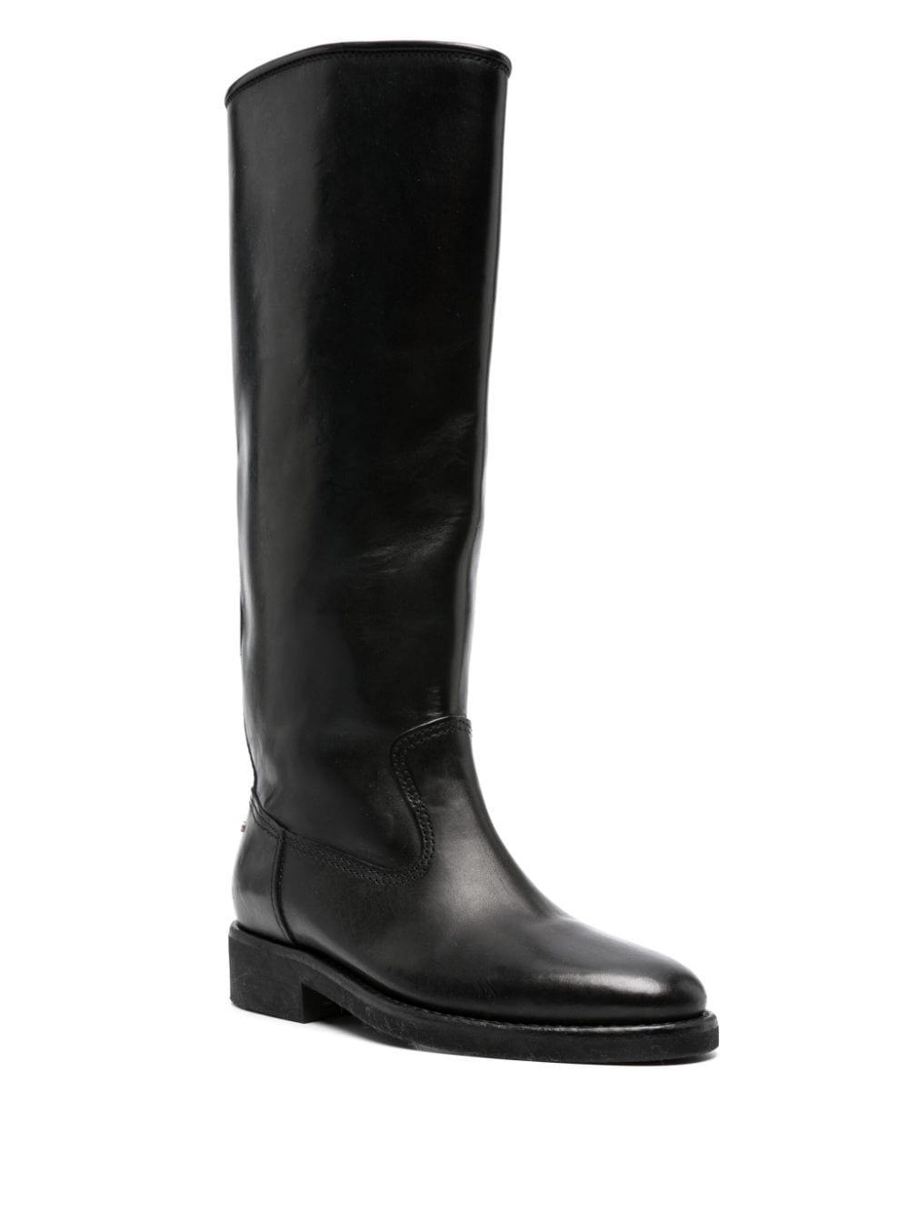 35mm leather riding boots - 2