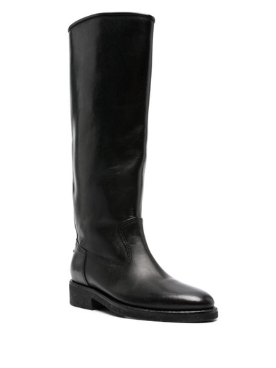 Golden Goose 35mm leather riding boots outlook