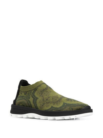 Etro jacquard sock sneakers outlook