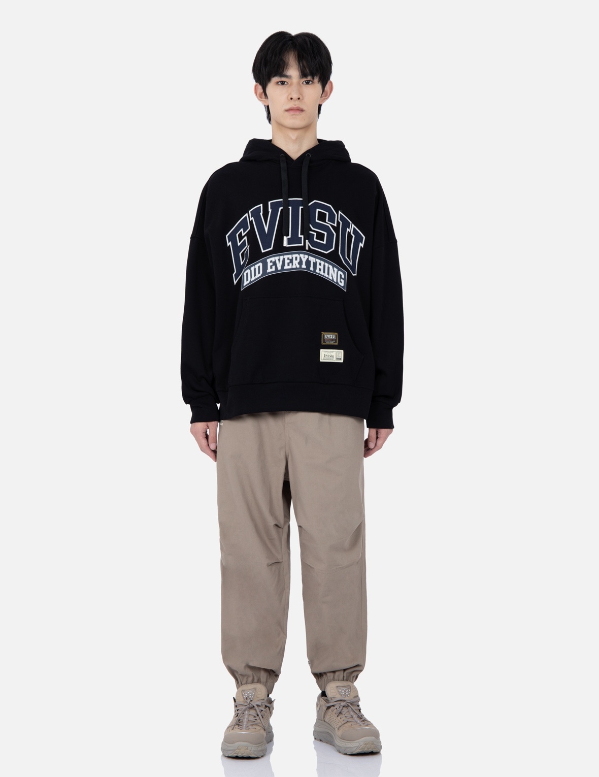 RETRO LOGO PRINT OVERSIZED HOODIE - 5