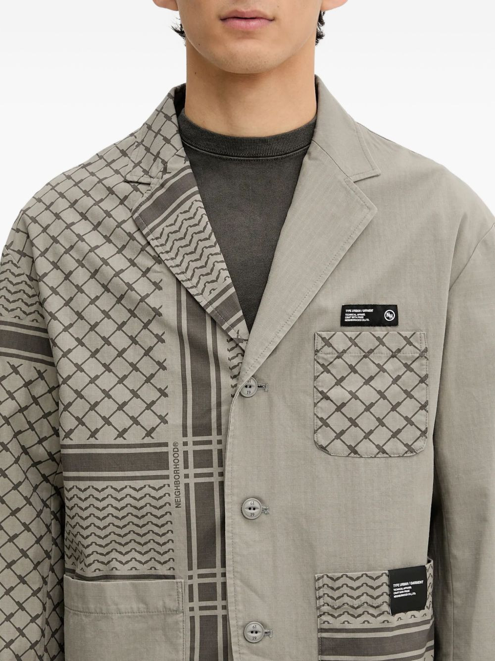 Shemagh patchwork blazer - 4