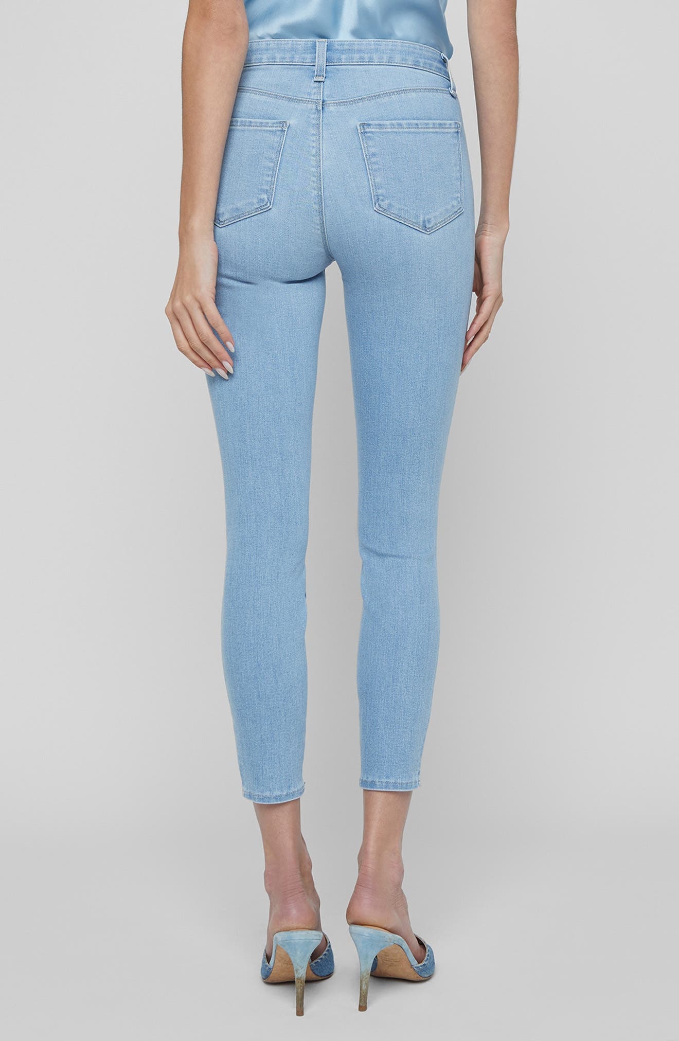 L'AGENCE Margot High Waist Crop Skinny Jeans in Cruz at Nordstrom - 2
