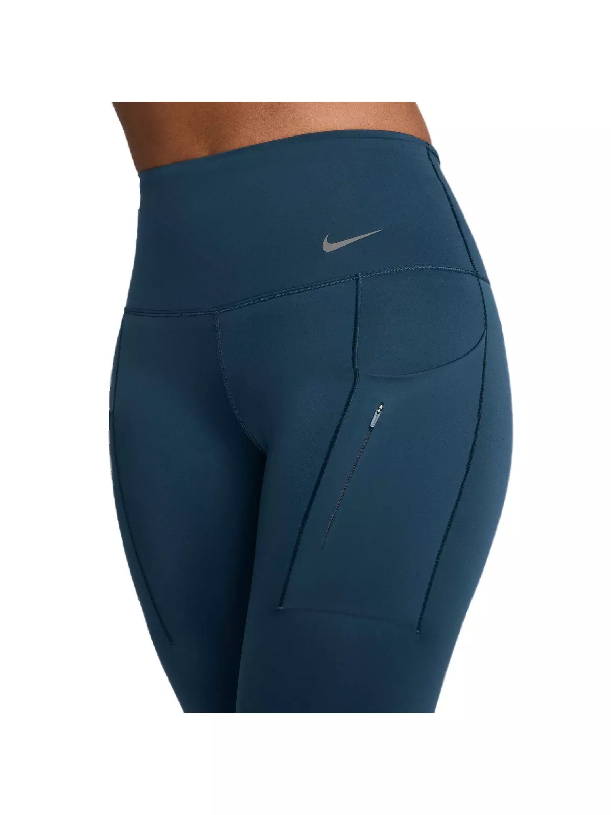 Women's Go Firm-Support High-Waisted Cropped Leggings with Pockets - Navy - 3