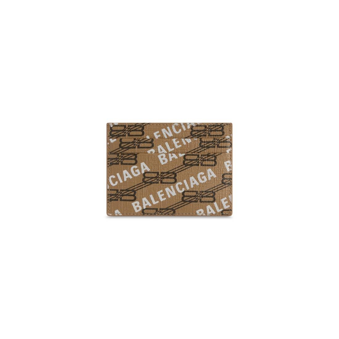Signature Card Holder Bb Monogram Coated Canvas And Allover Logo in Beige - 2