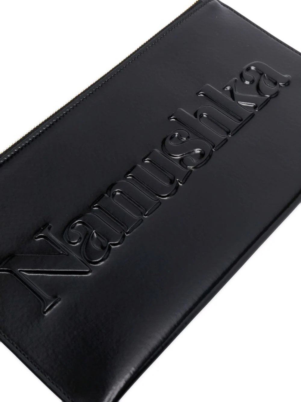 logo embossed zipped wallet - 4