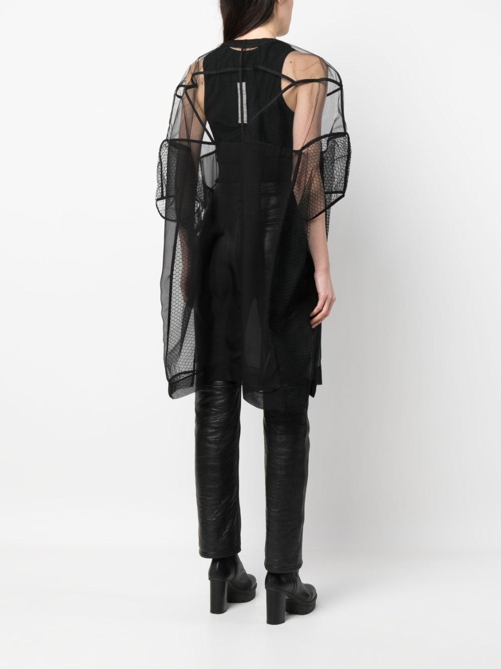 Edfu Tecuatl sheer silk jacket - 4