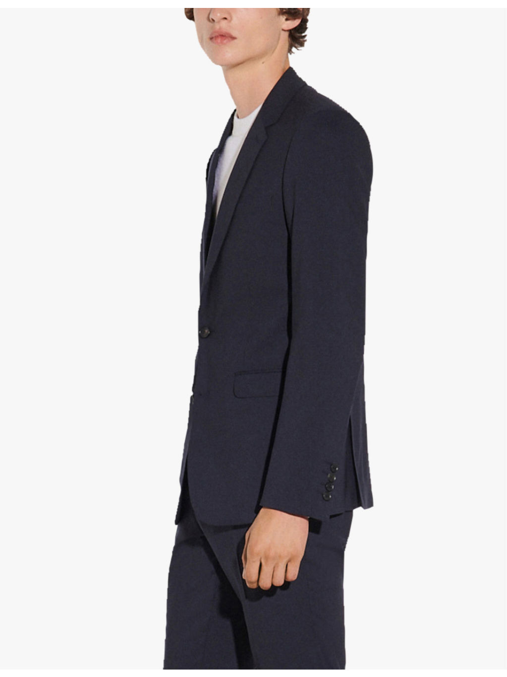 Slim-fit wool-blend blazer - 3